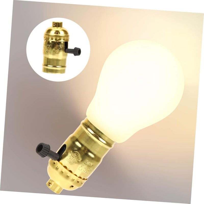Vintage Gold E26 E27 Light Socket Holder Adjustable Bulb Base Sturdy Aluminum Lamp Parts - Image 4